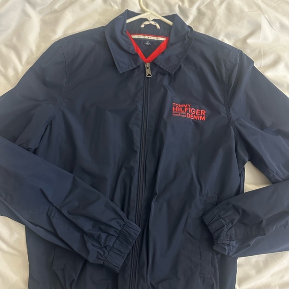 Tommy Hilfiger Denim Navy Windbreaker - Picture 1 of 3